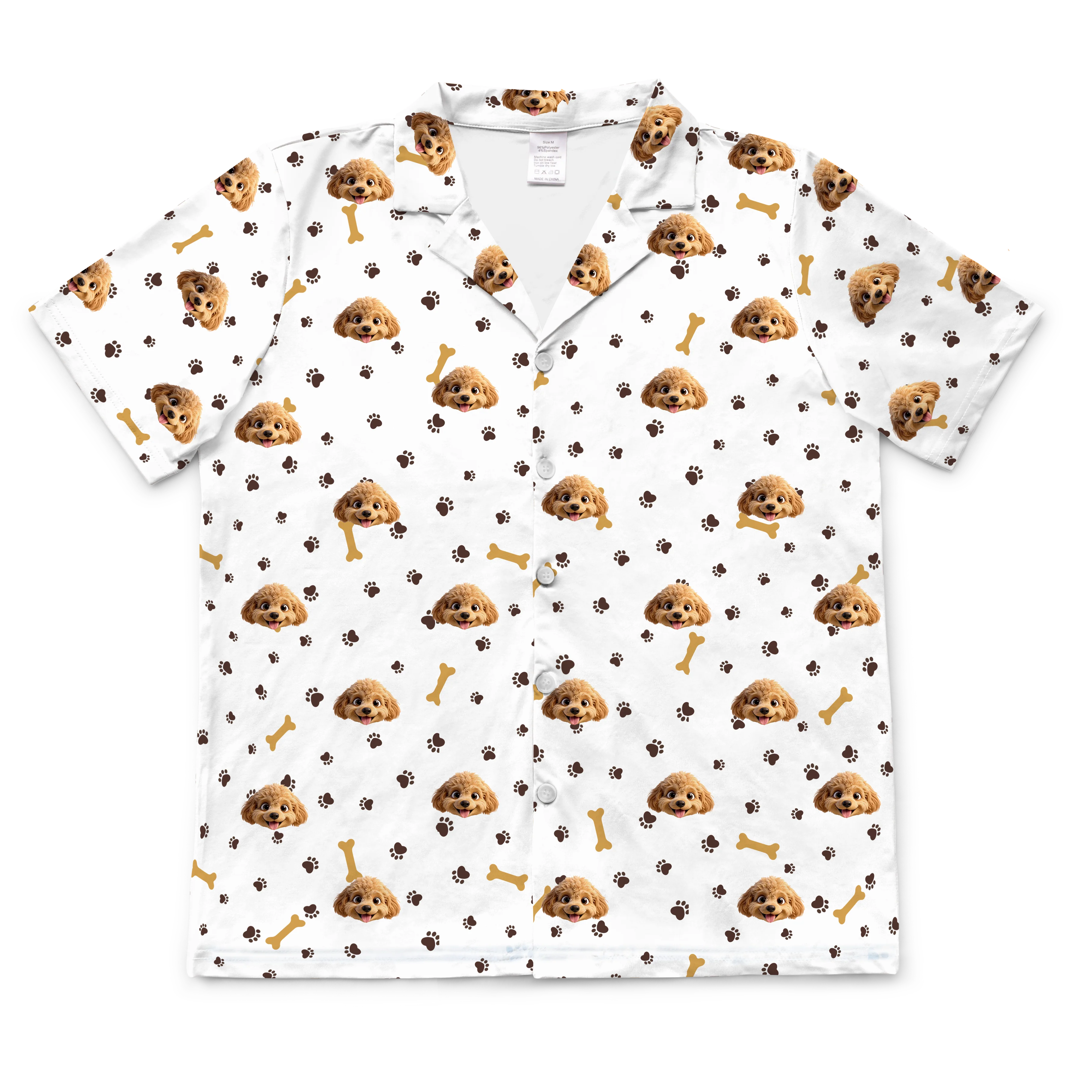 Adult Custom Cartoon Pet Face Pajamas - Paws and Bones - Image 6