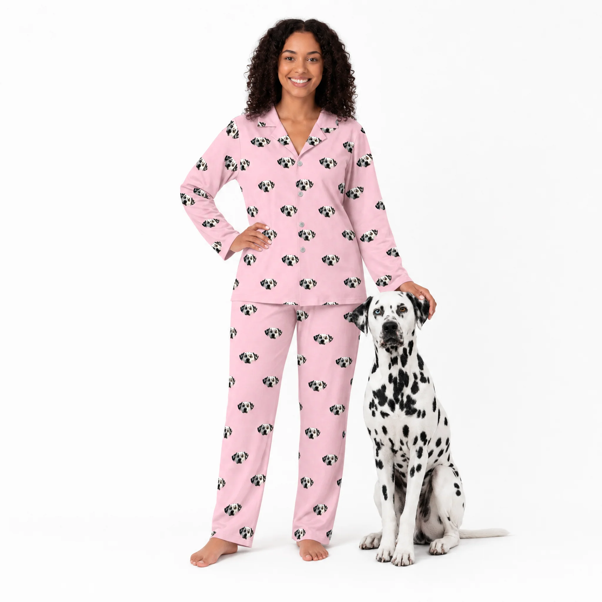 Adult Custom Cartoon Pet Face Pajamas - Image 8