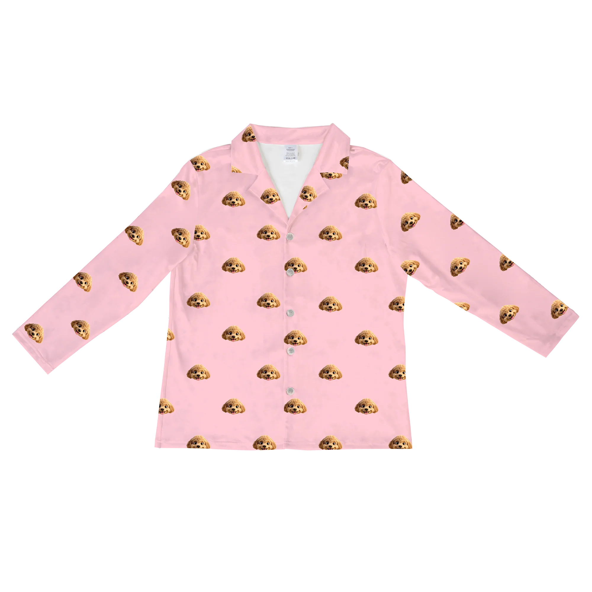 Adult Custom Cartoon Pet Face Pajamas - Pink Dream - Image 6