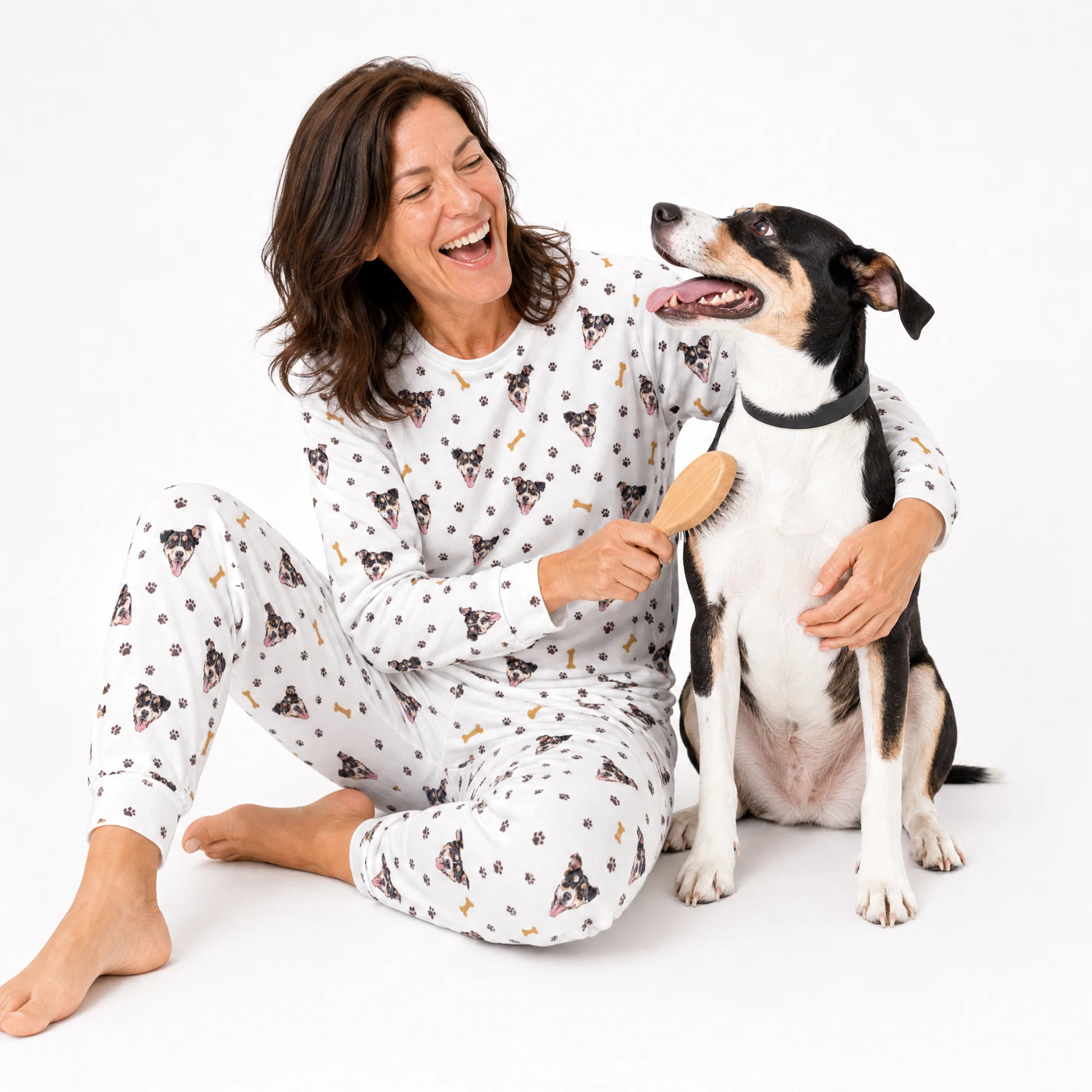 Adult Custom Pet Face Jogger Pajamas - Paws and Bones - Image 4