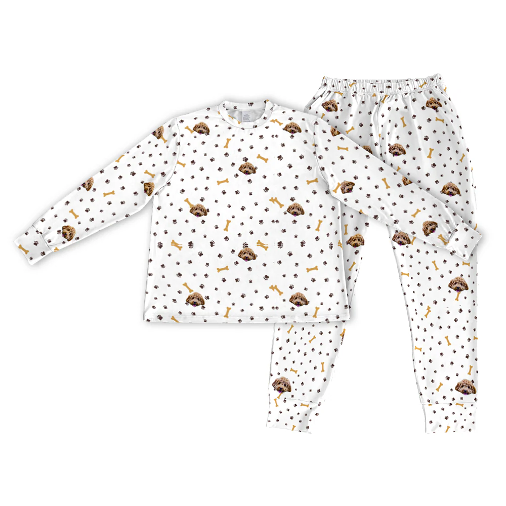 Adult Custom Pet Face Jogger Pajamas - Paws and Bones - Image 6