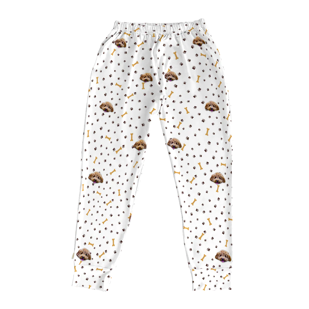 Adult Custom Pet Face Jogger Pajamas - Paws and Bones - Image 7