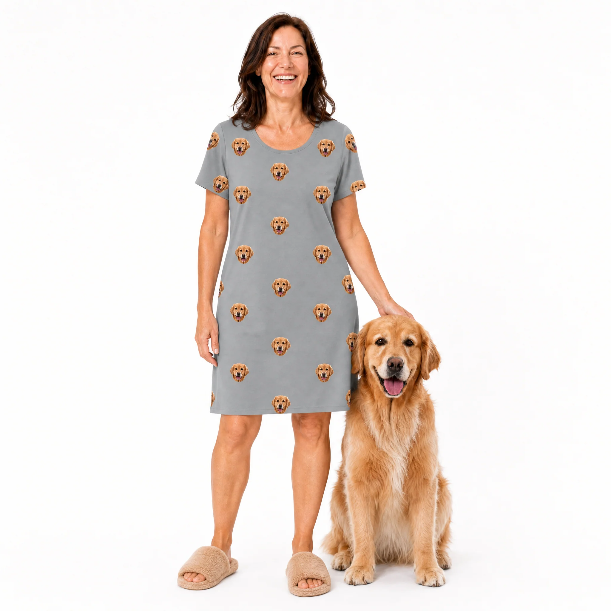 Adult Custom Pet Face Nightgowns - Image 15