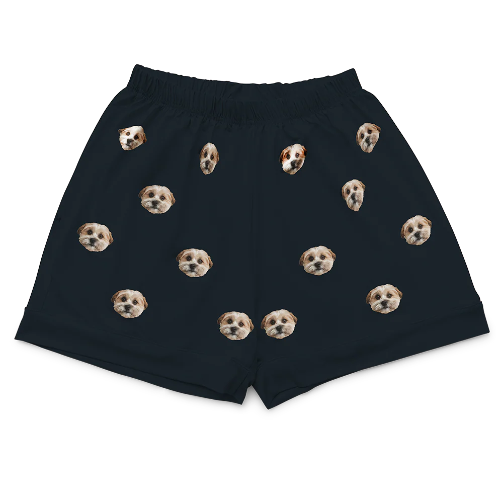 Adult Custom Pet Face Pajamas - Black - Image 13