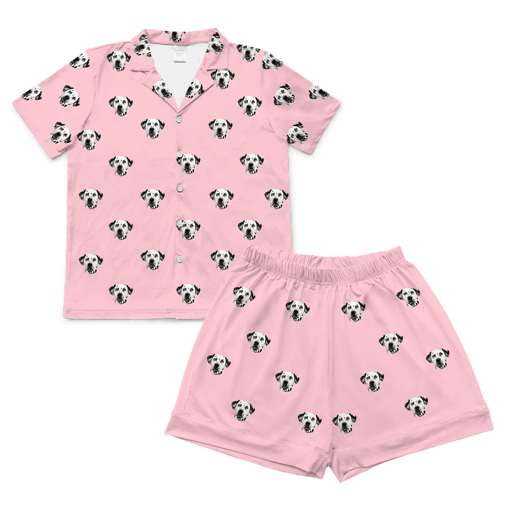 Adult Custom Pet Face Pajamas - Pink Dream - Image 12