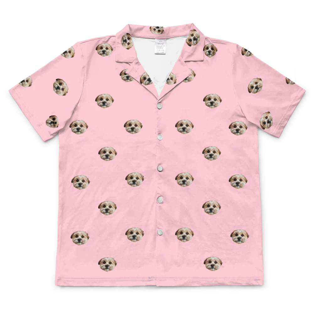 Adult Custom Pet Face Pajamas - Pink Dream - Image 14