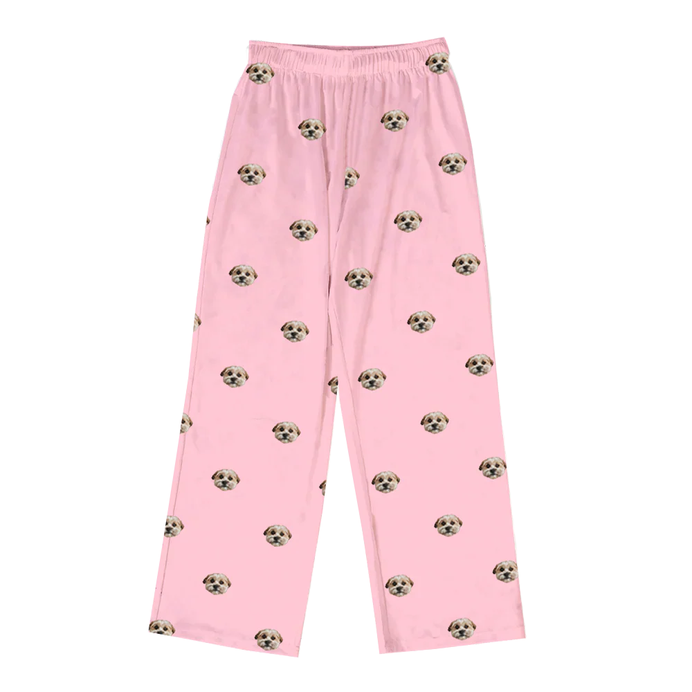 Adult Custom Pet Face Pajamas - Pink Dream - Image 16