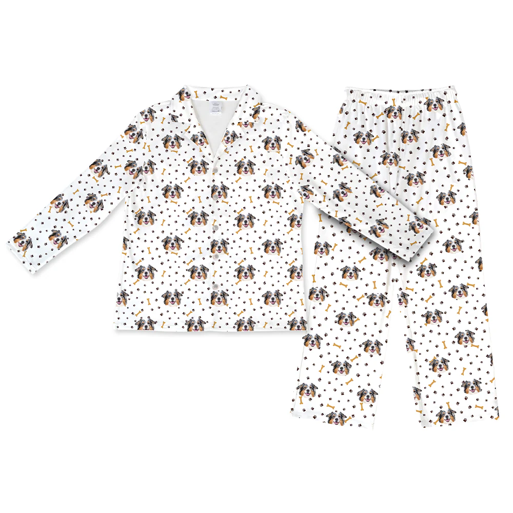 Adult Custom Pet Face Pajamas - Paws and Bones - Image 10