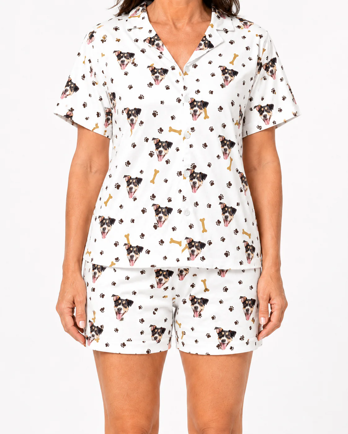 Adult Custom Pet Face Pajamas - Paws and Bones - Image 2