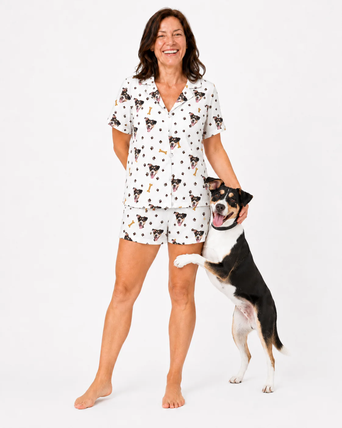 Adult Custom Pet Face Pajamas - Paws and Bones - Image 4