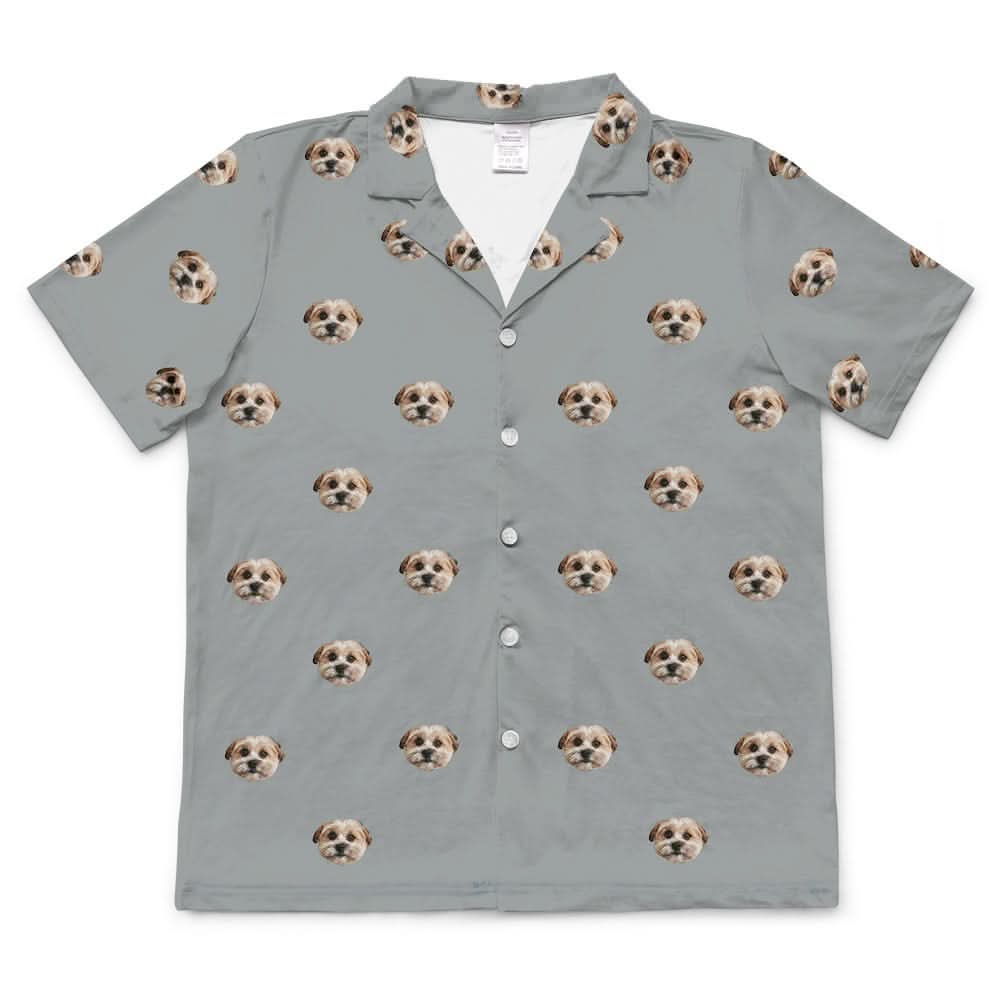 Adult Custom Pet Face Pajamas - Slate Gray - Image 12