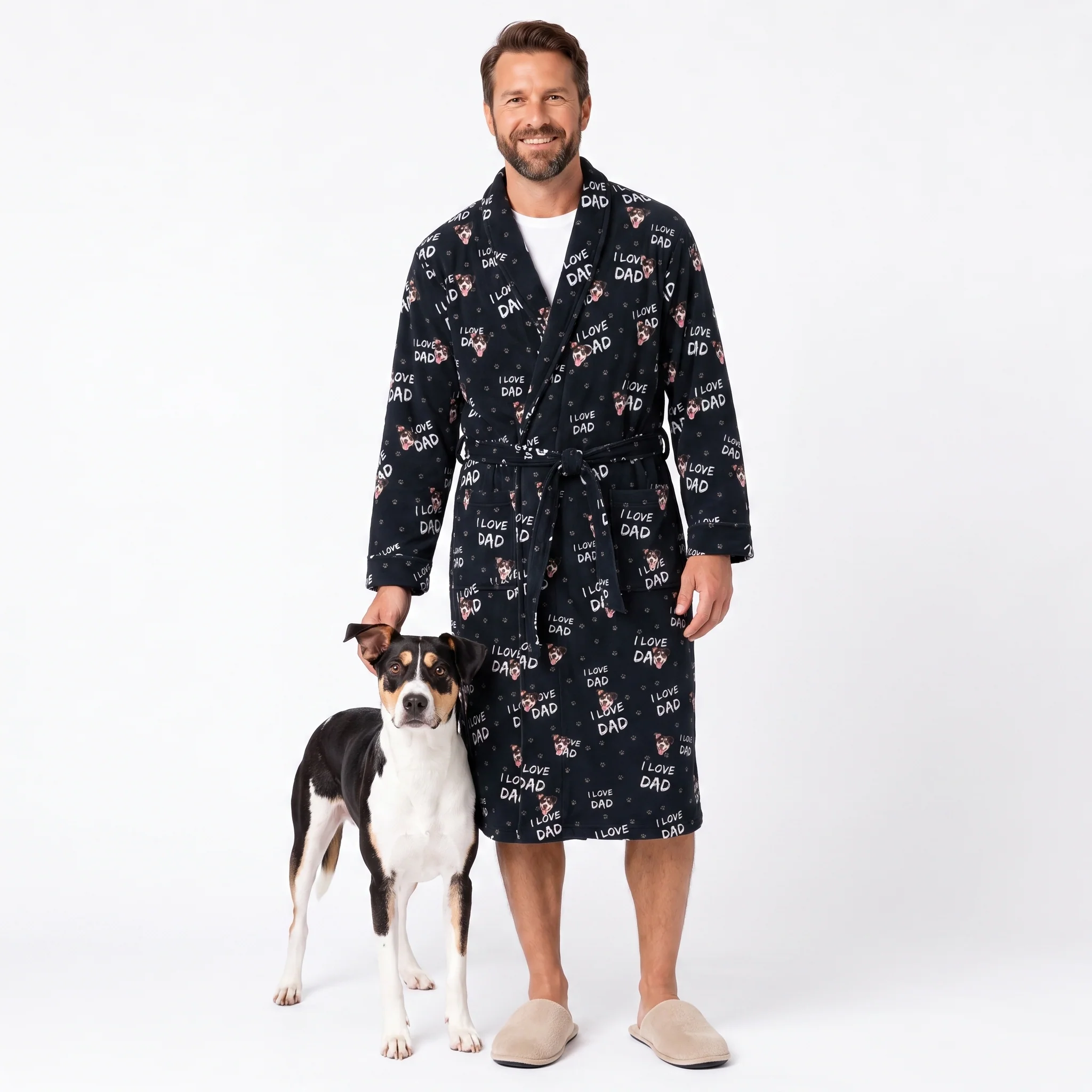 Adult Custom Pet Face Robes - Image 4