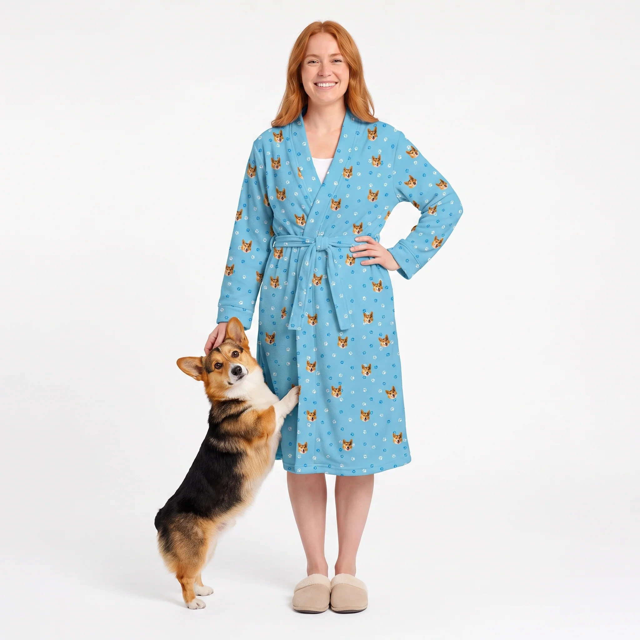 Adult Custom Pet Face Robes - Image 5