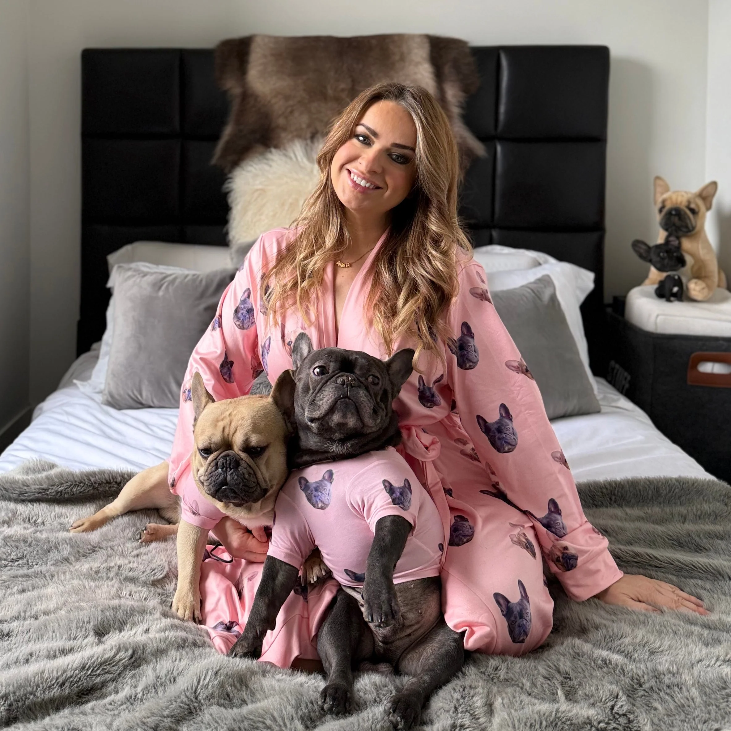 Adult Custom Pet Face Robes - Pink Dream - Image 5
