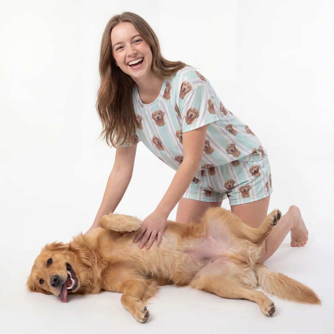 Relaxed T-Shirt Pajama Set | Pet Face Pajamas - Image 14