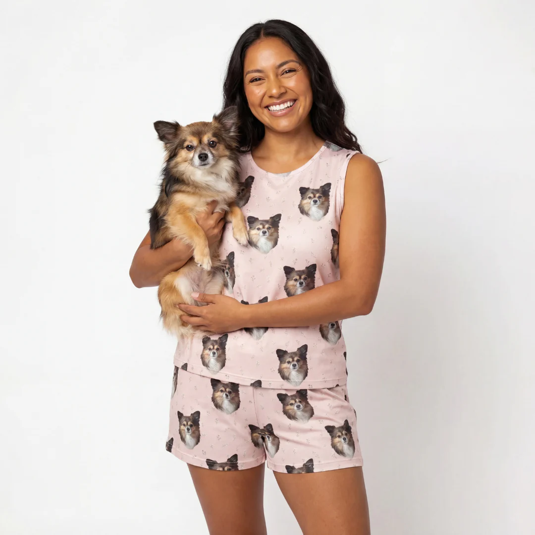Tank Top Pajama Set | Pet Face Pajamas - Image 15