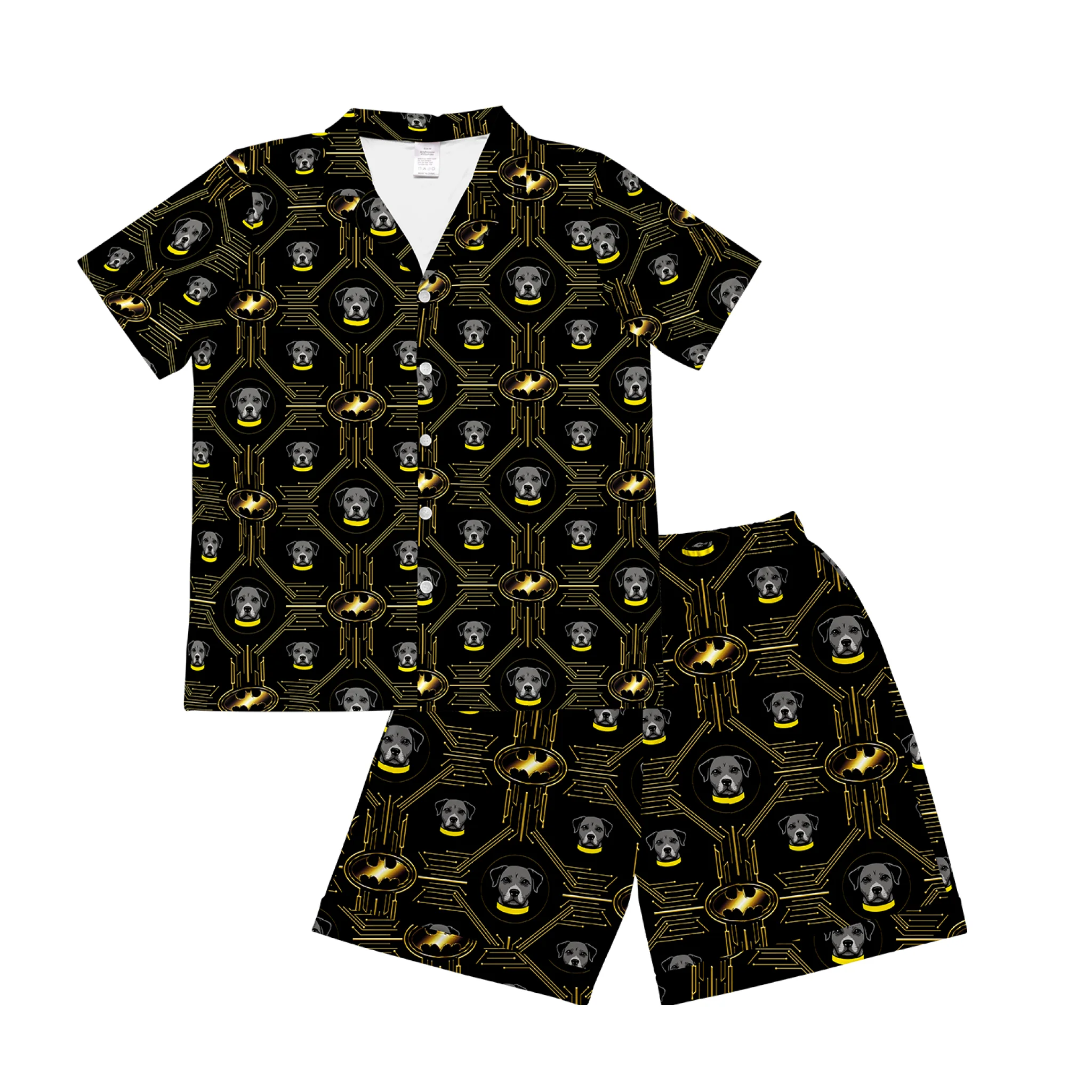 Men's Batman Pajamas with Your Pet's Face - Image 6
