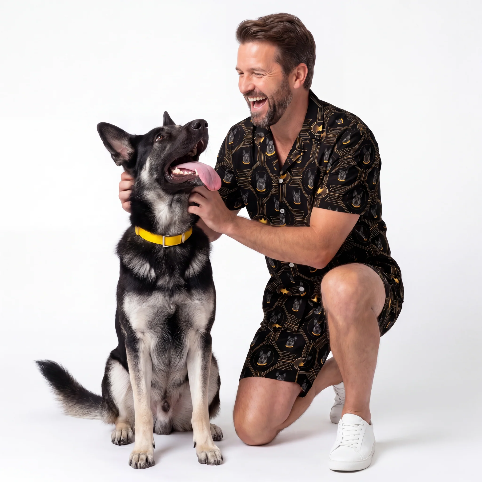 Men's Batman Pajamas with Your Pet's Face - Image 7