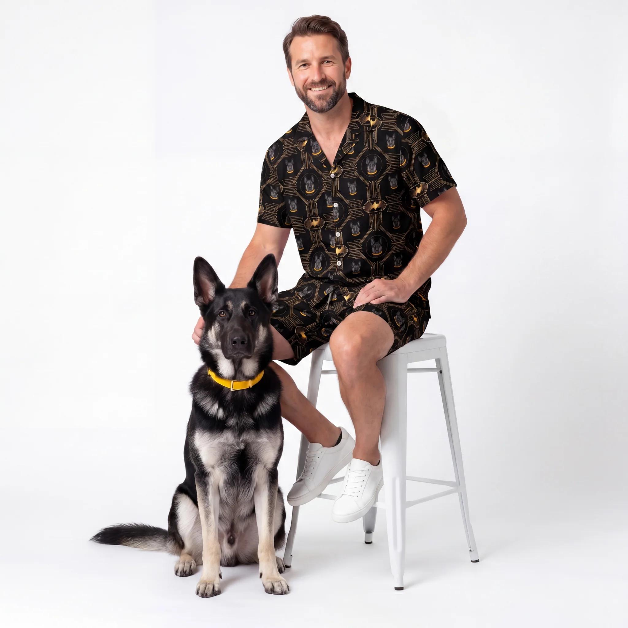 Batman Pajamas with Your Pet's Face - Iconic Batman - Image 2