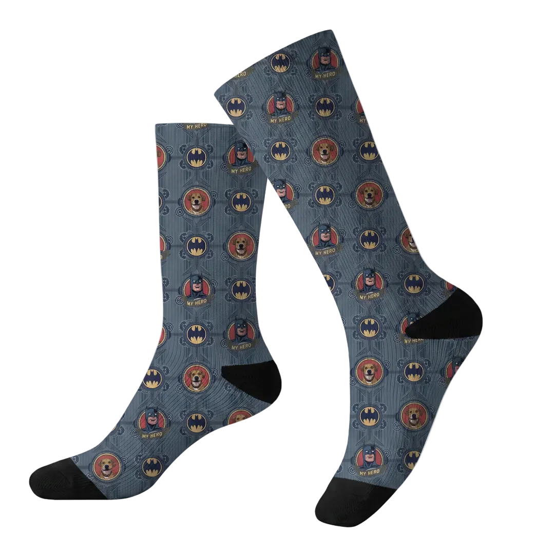 Batman Socks with Your Pet's Face - Image 3