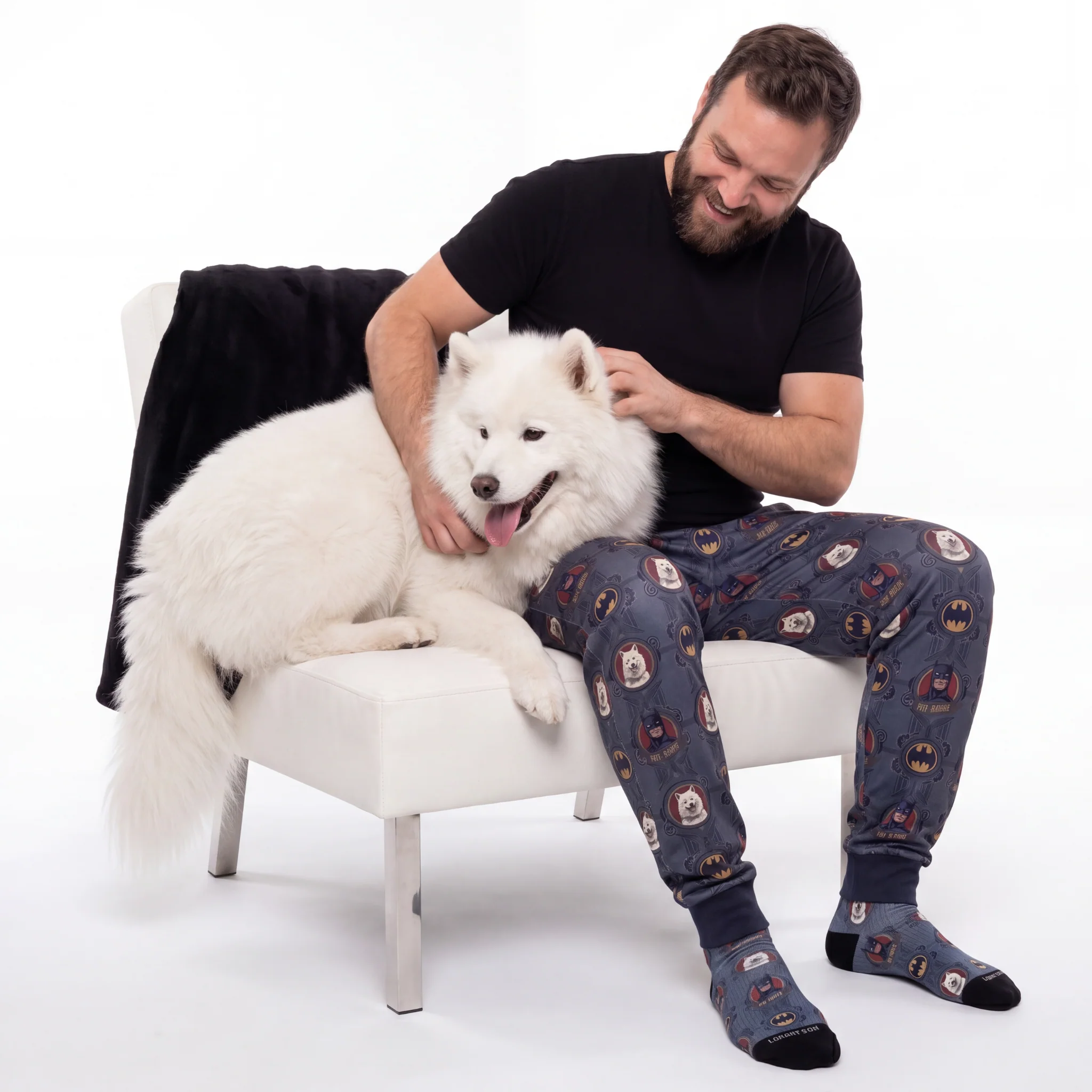Batman Sweatpants with Your Pet’s Face - Image 11