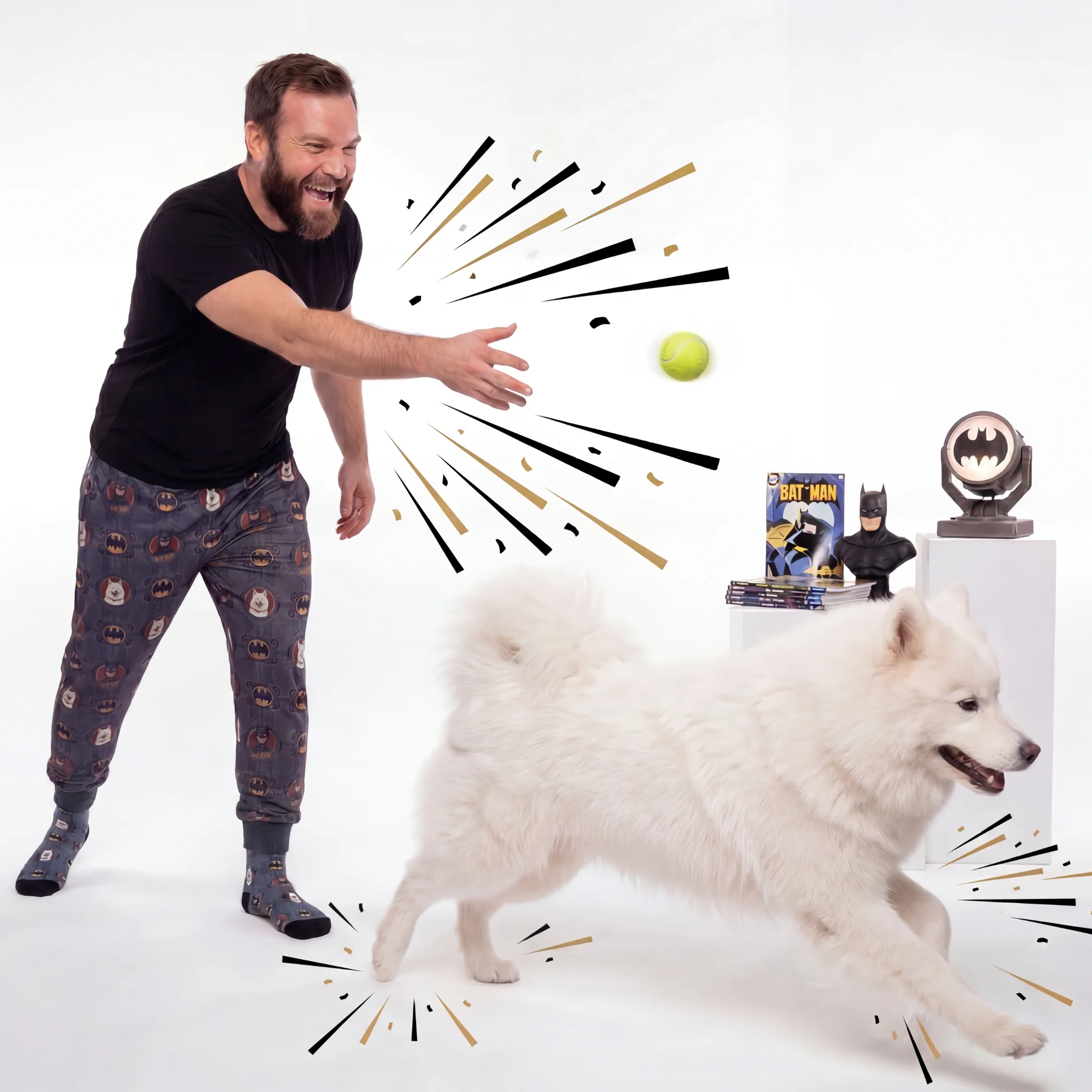 Batman Sweatpants with Your Pet’s Face - Dark Knight - Image 4