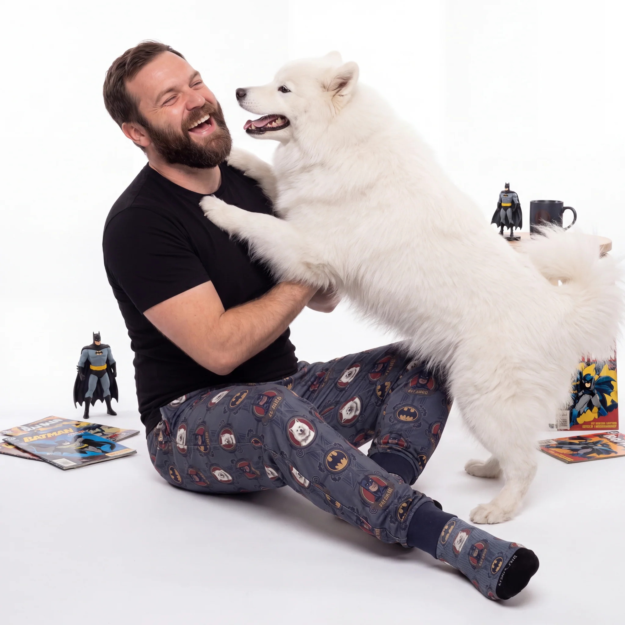 Batman Sweatpants with Your Pet’s Face - Dark Knight - Image 6