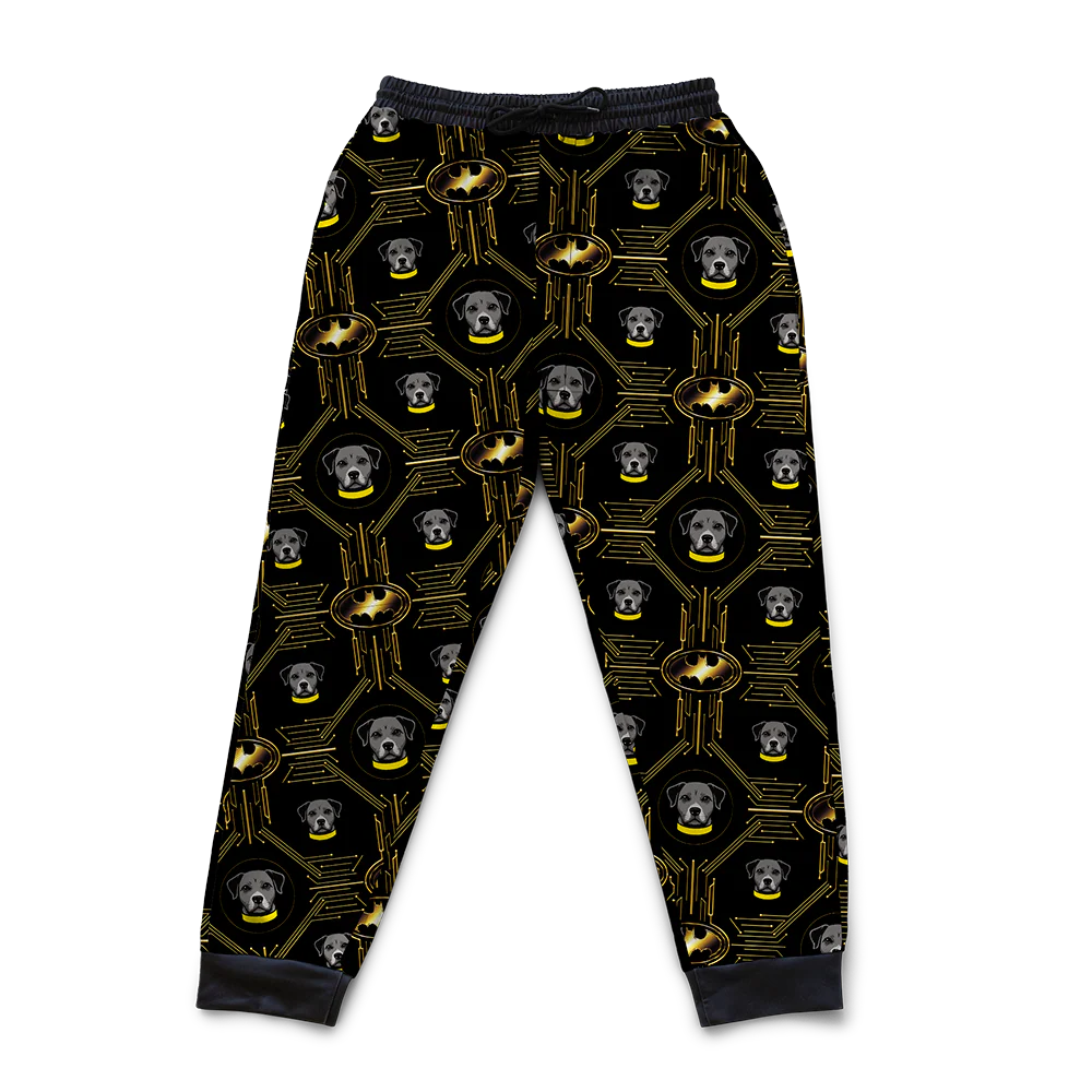 Batman Sweatpants with Your Pet’s Face - Iconic Batman - Image 2