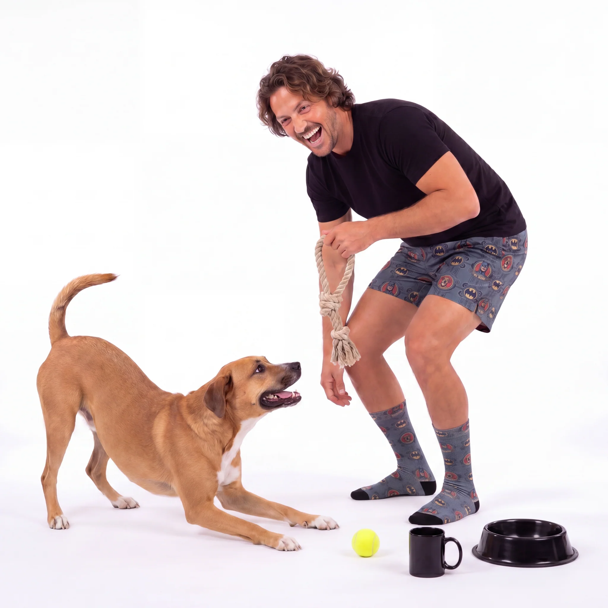 Batman Sweatshorts with Your Pet’s Face - Image 11