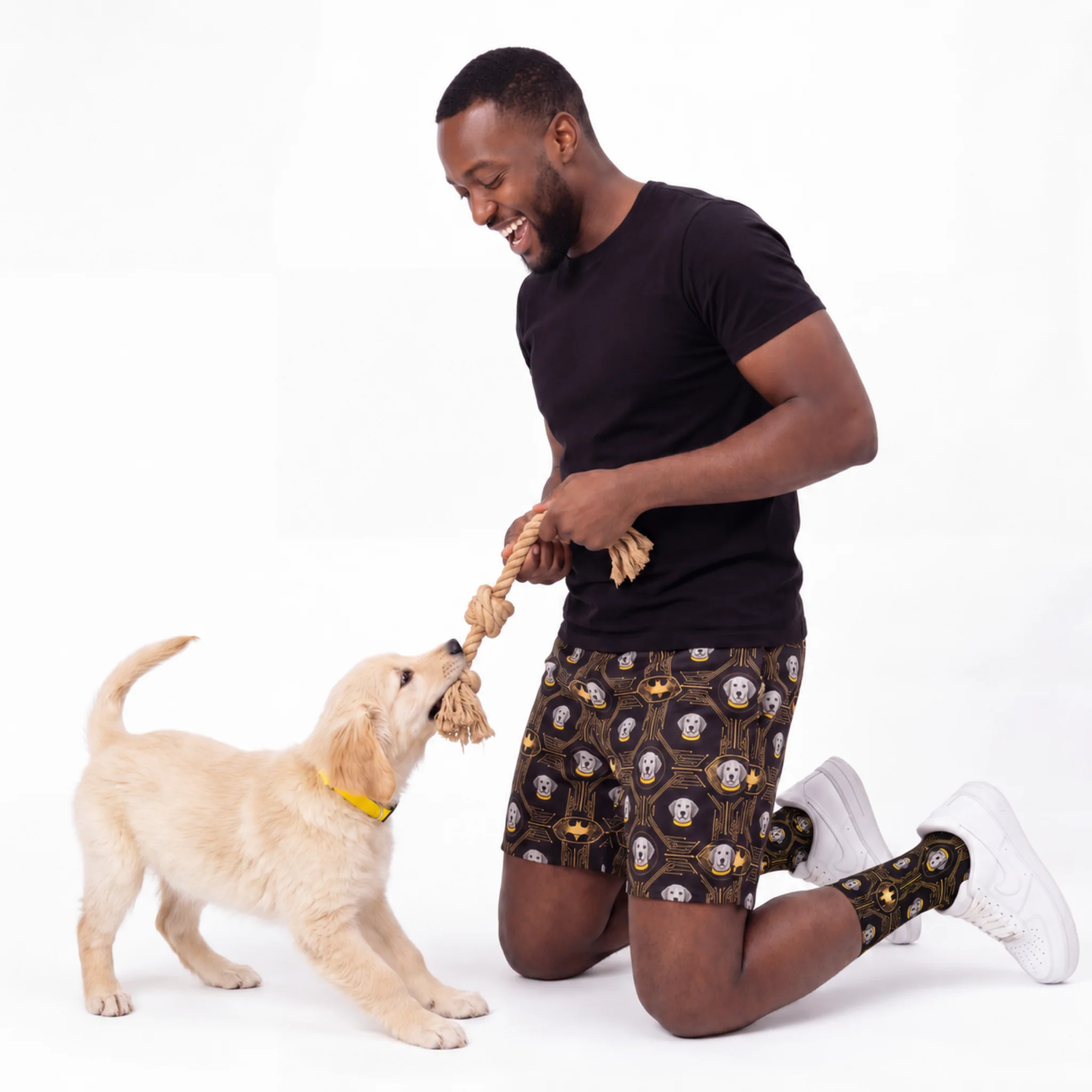 Batman Sweatshorts with Your Pet’s Face - Image 3