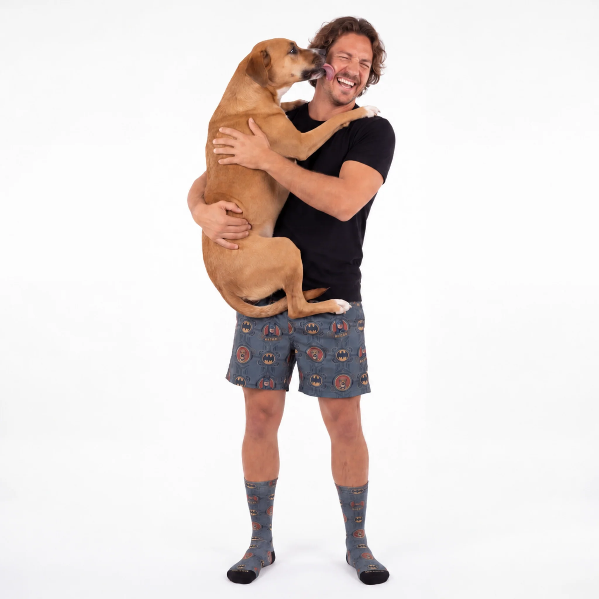 Batman Sweatshorts with Your Pet’s Face - Image 4