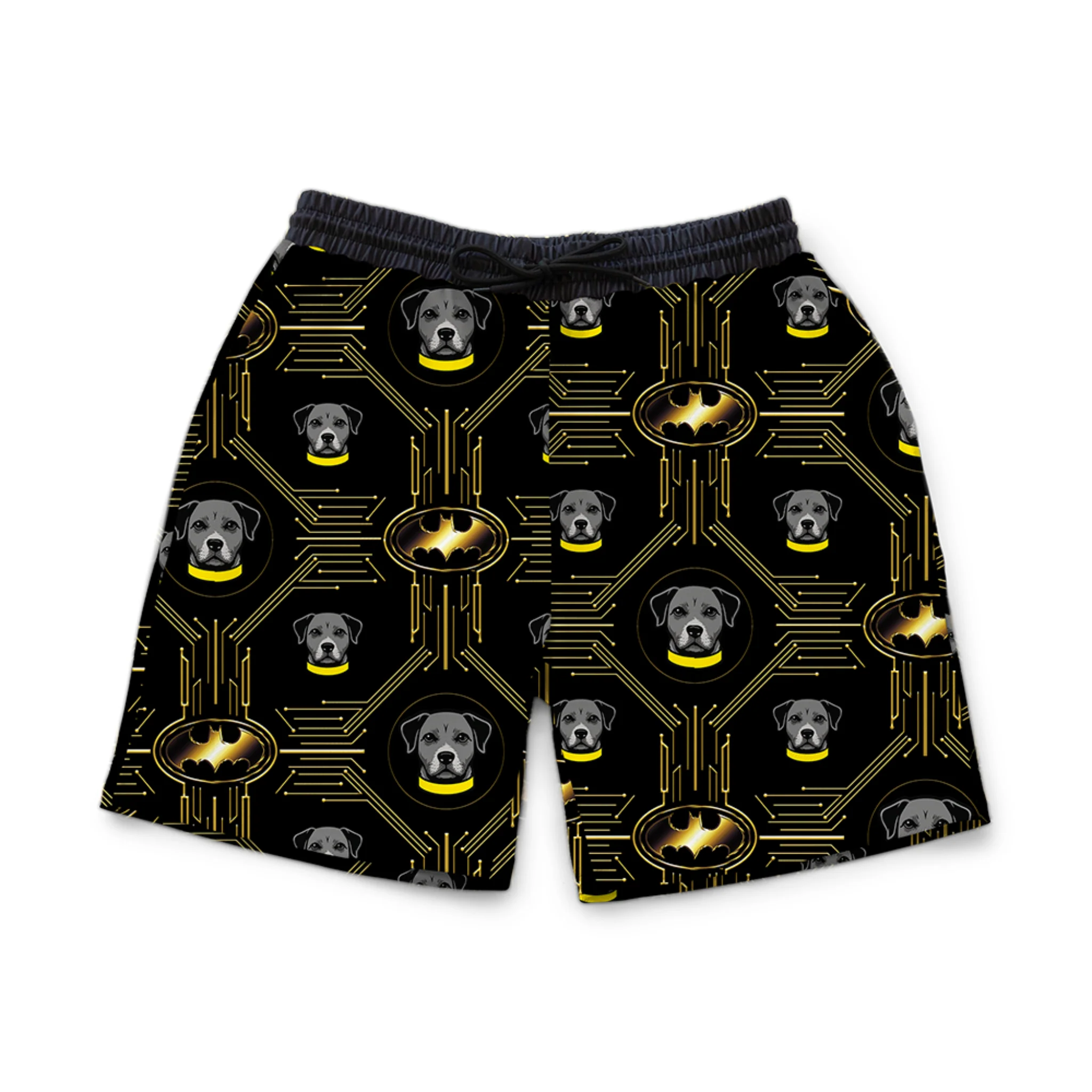 Batman Sweatshorts with Your Pet’s Face - Image 9