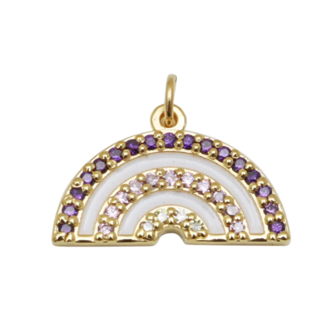 Beaded Rainbow Charm