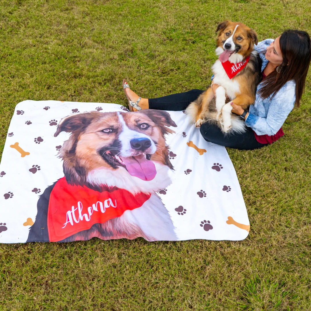 Custom Pet Art Blanket - Image 3