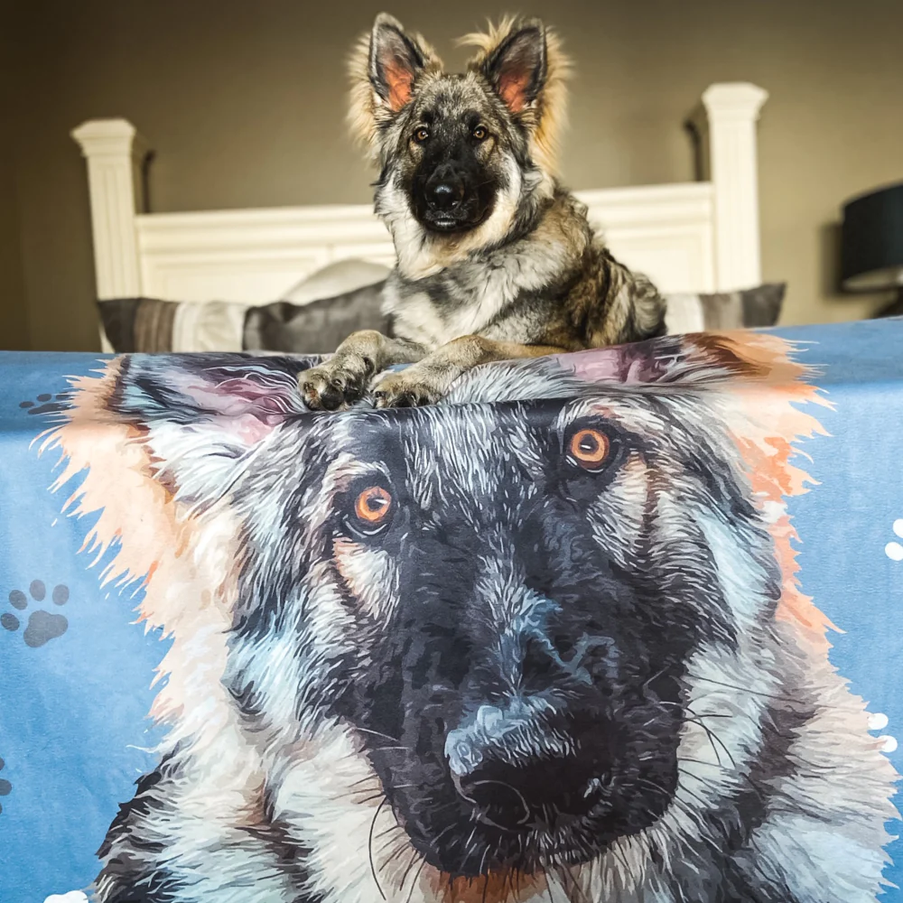 Custom Pet Art Blanket - Image 7