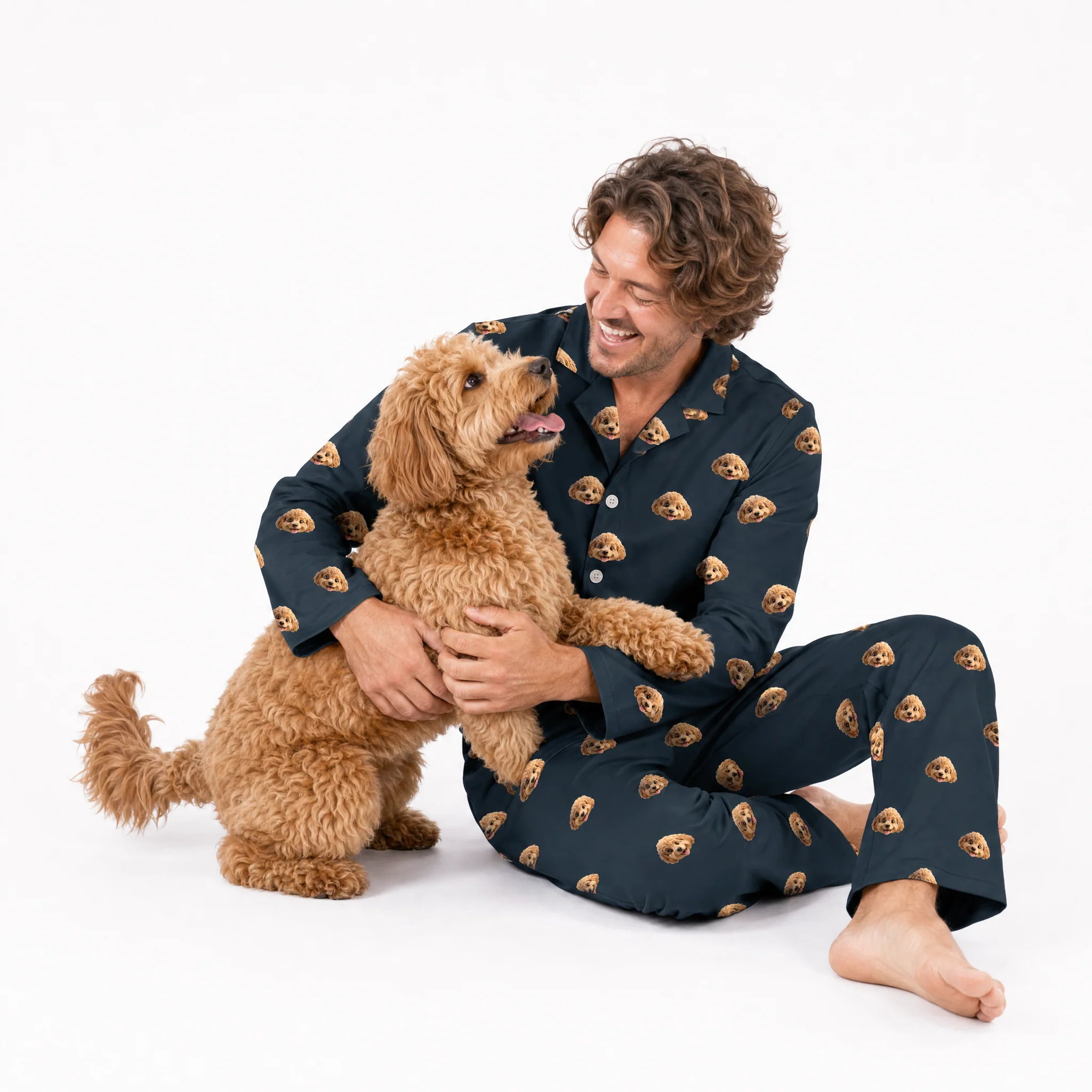 Adult Custom Cartoon Pet Face Pajamas - Image 20