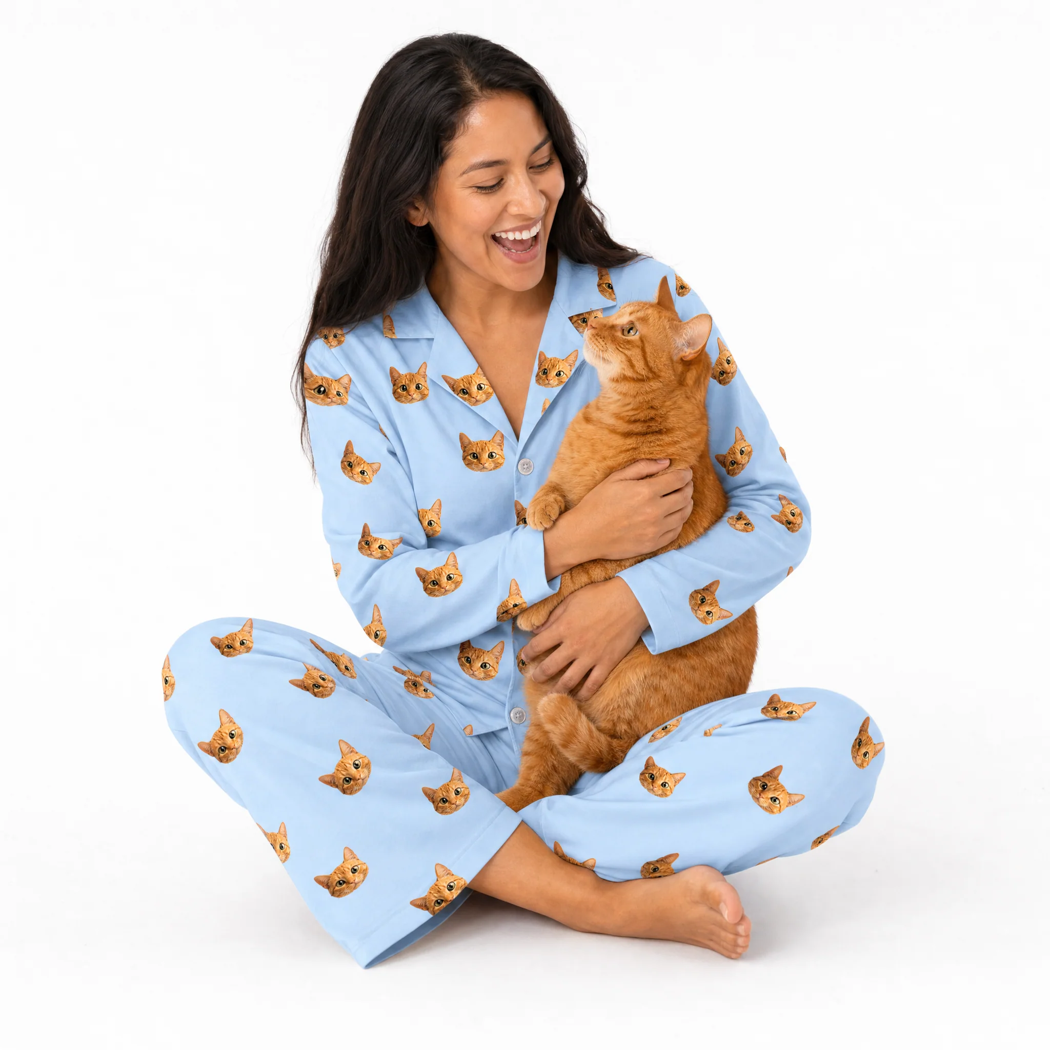 Adult Custom Cartoon Pet Face Pajamas - Image 6