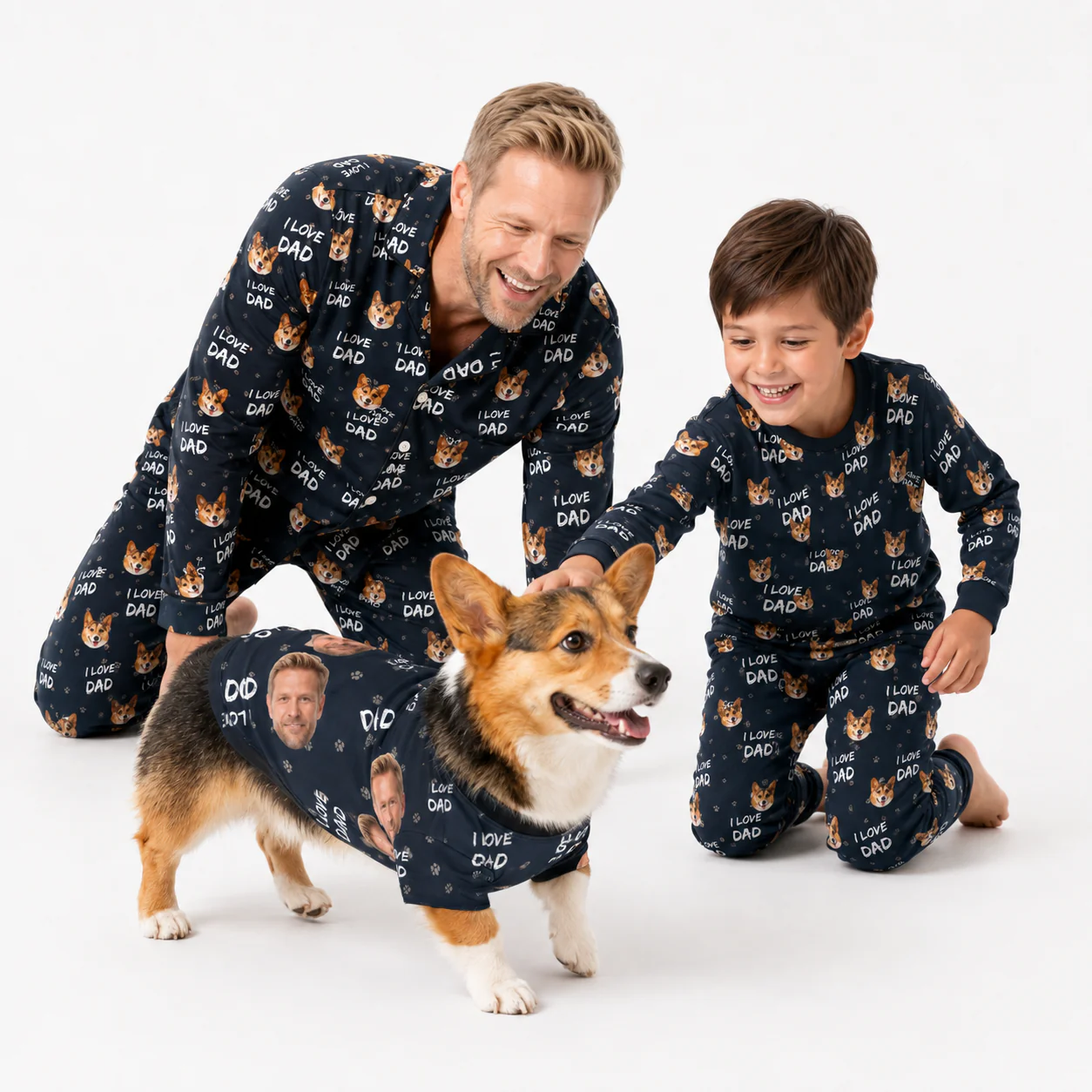 Custom Dog Pajamas - I Love Dad - Image 3