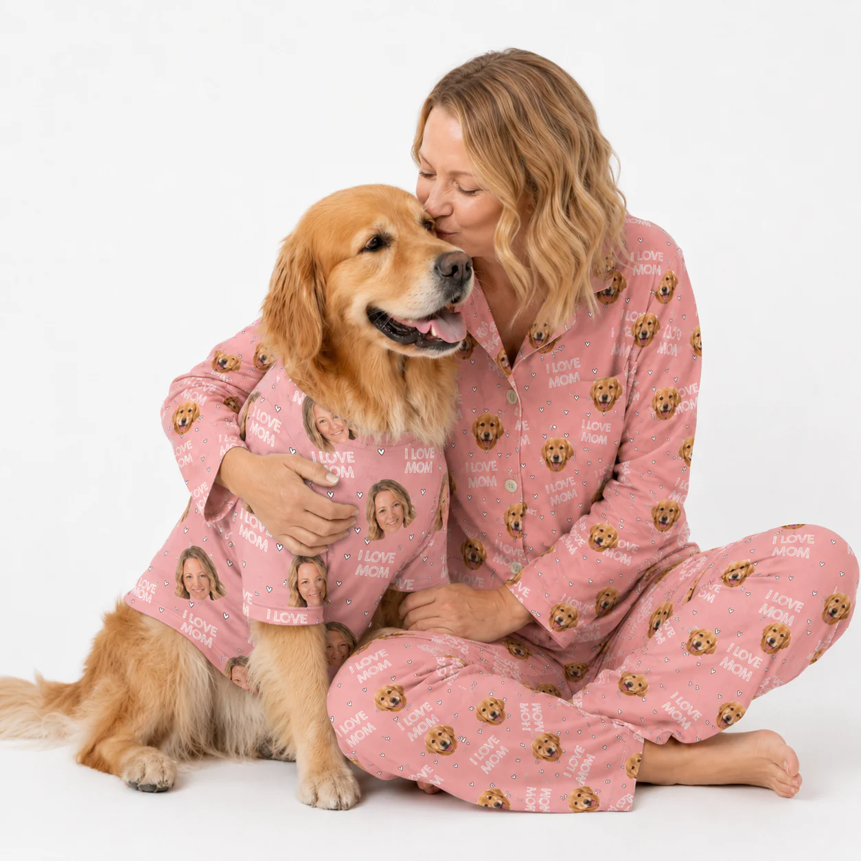 Custom Dog Pajamas - I Love Mom - Image 3