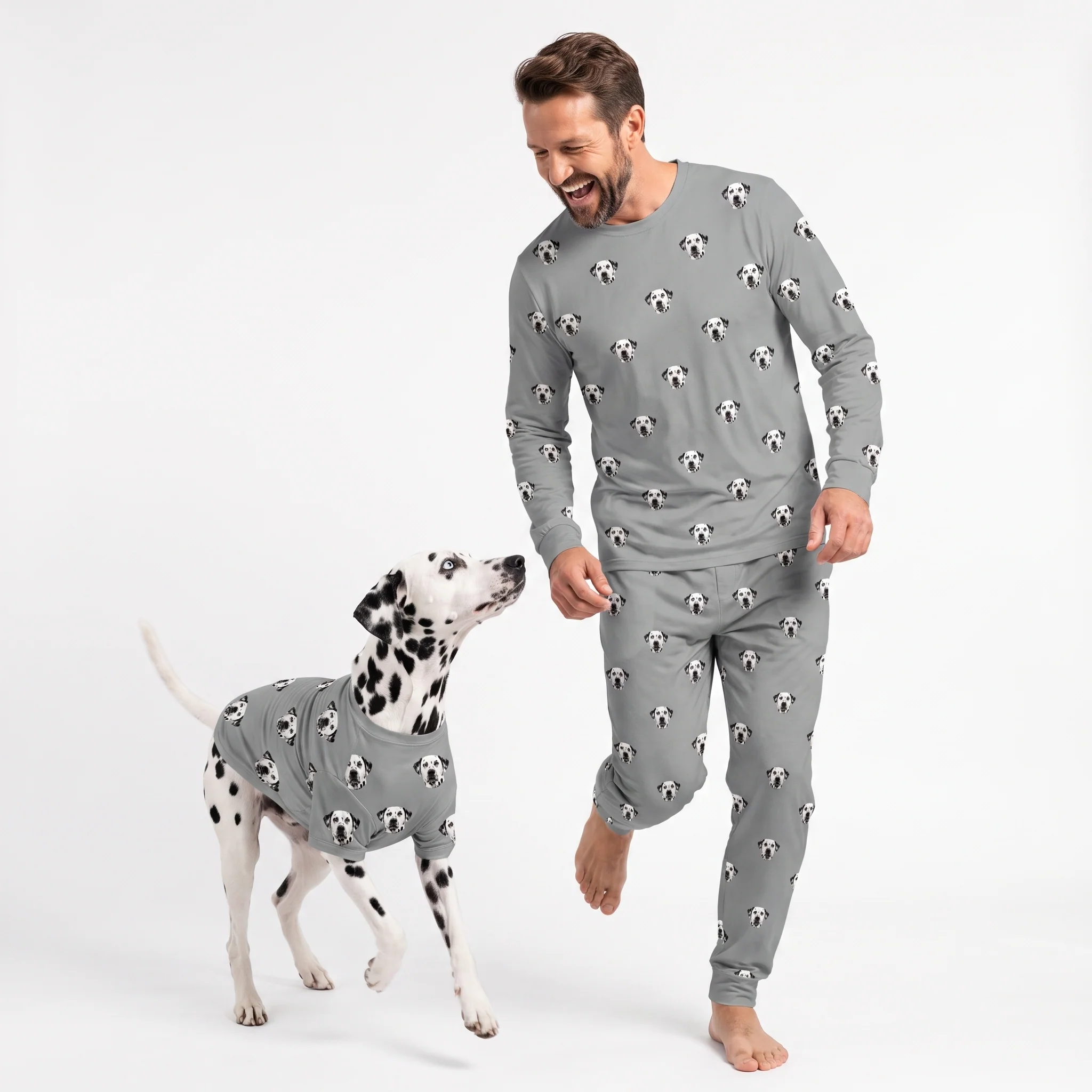 Custom Dog Pajamas - Slate Gray - Image 3