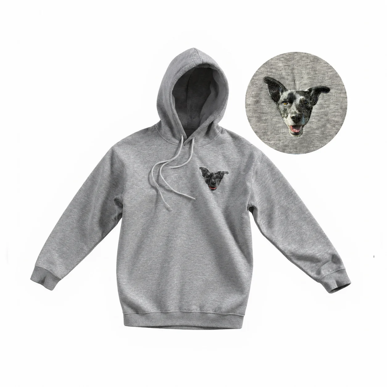 Custom Embroidered Hoodie With Your Pet's Face - Image 4