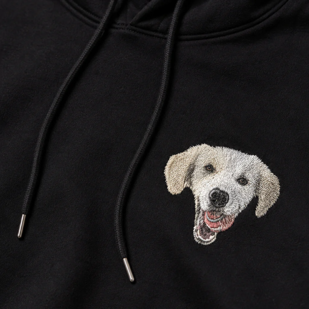 Custom Embroidered Hoodie With Your Pet's Face - Image 7