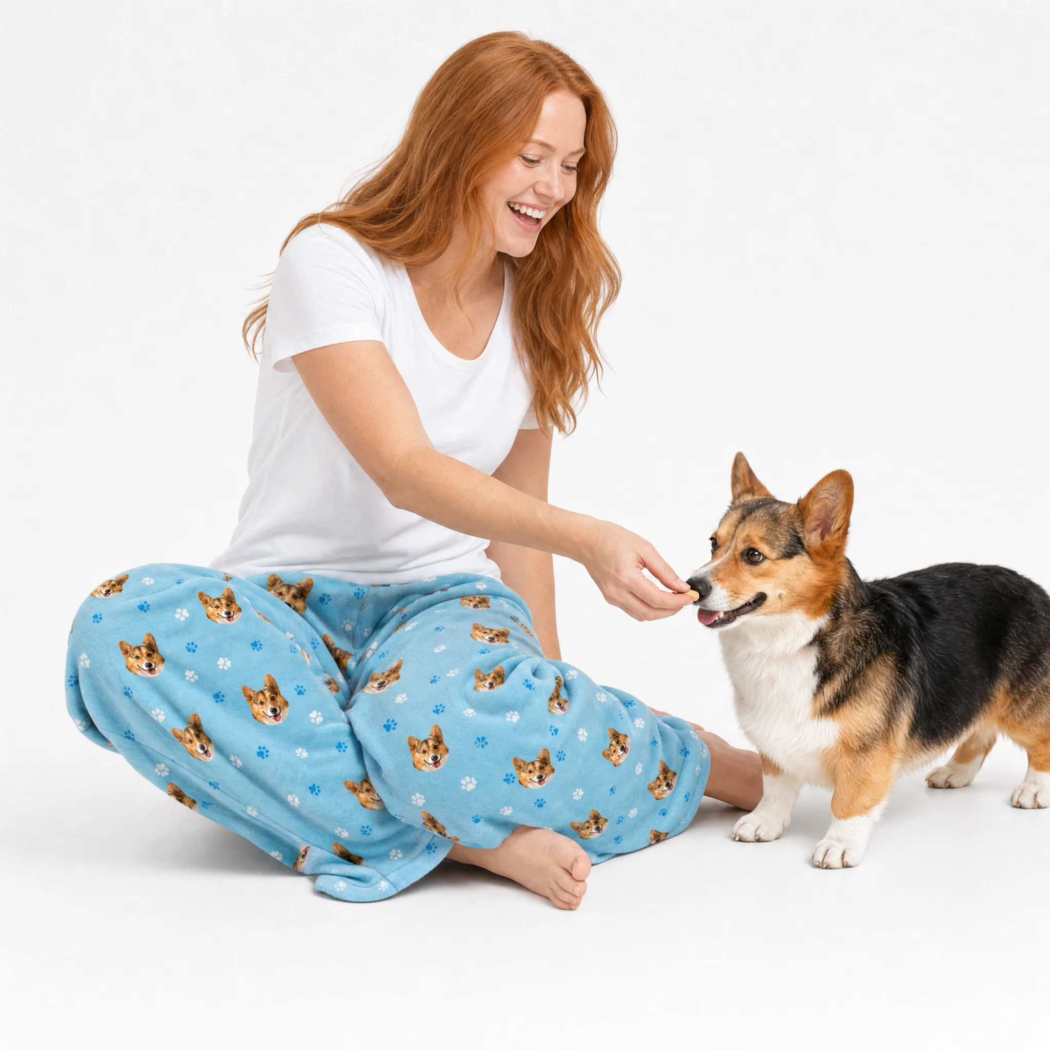 Adult Custom Pet Face Fleece Pajama Pants - Image 13