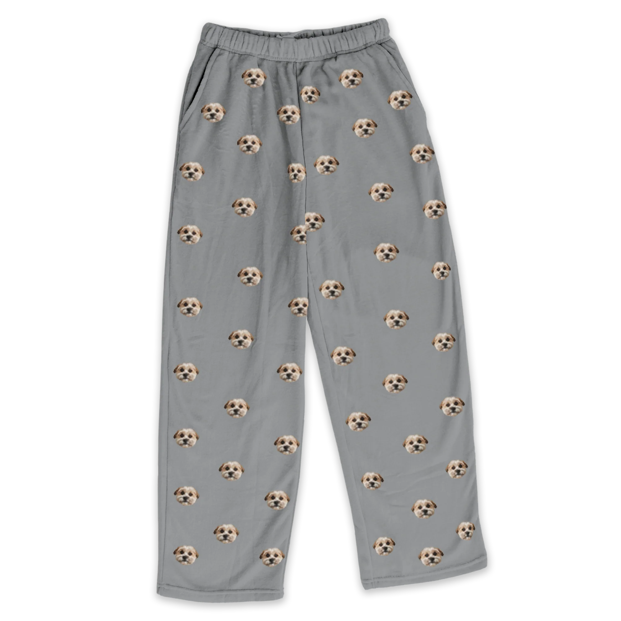 Adult Custom Pet Face Fleece Pajama Pants - Image 25