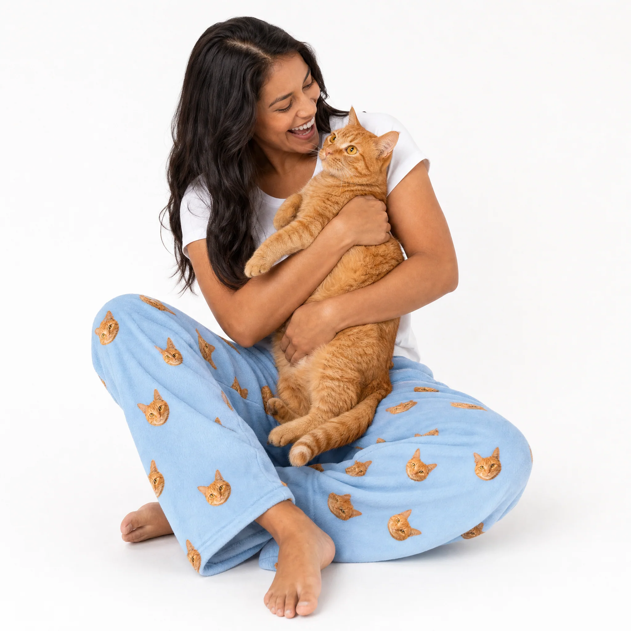 Adult Custom Pet Face Fleece Pajama Pants - Image 4