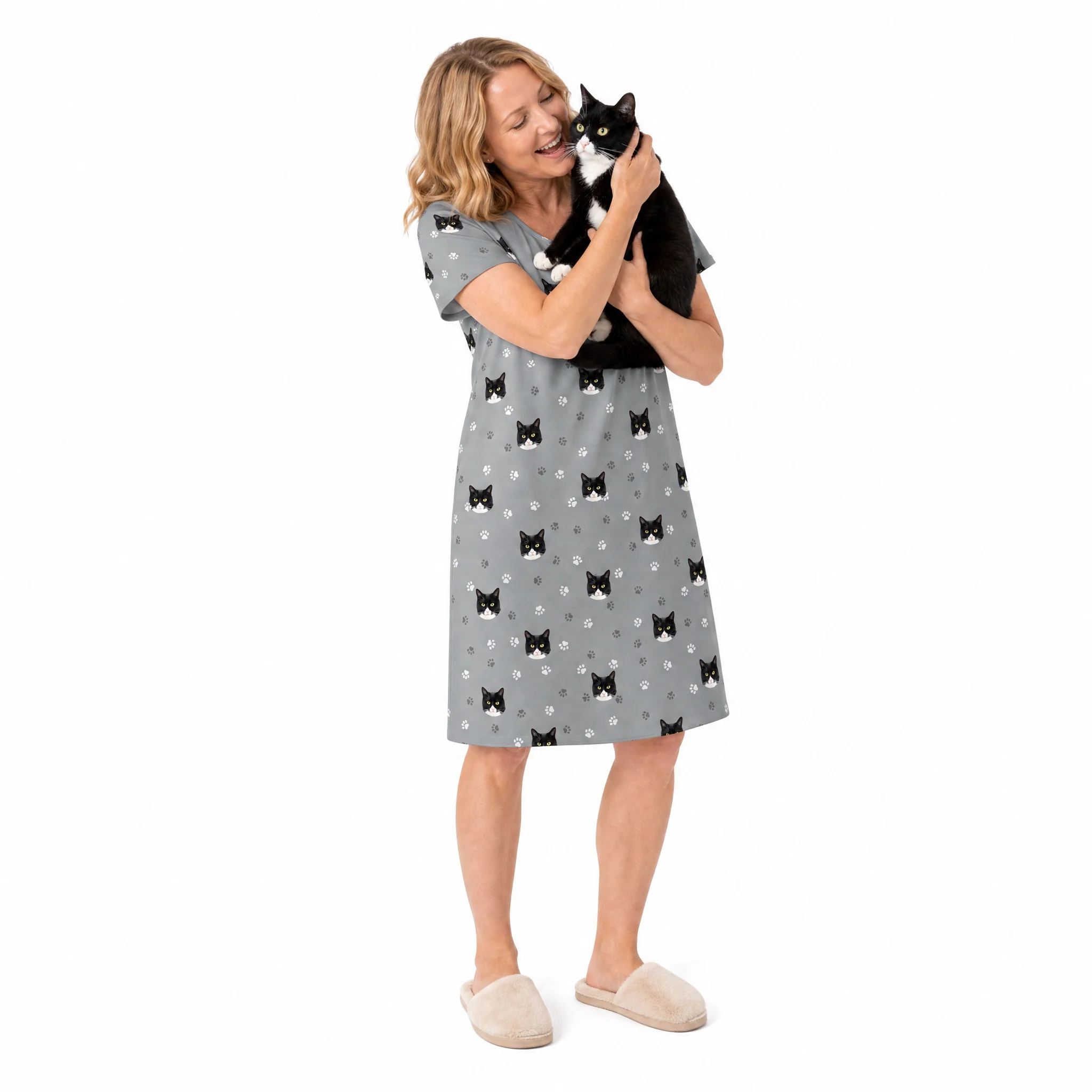 Adult Custom Pet Face Nightgowns - Image 5