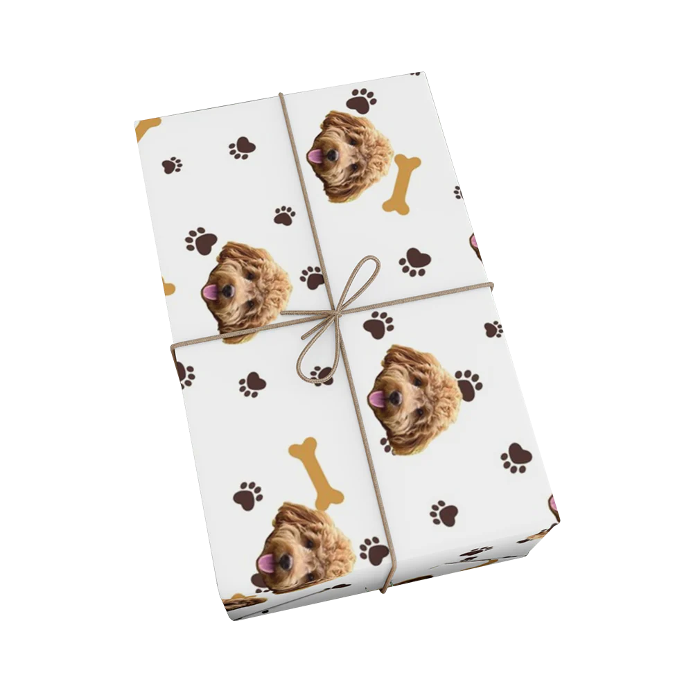 Custom Pet Face Wrapping Paper - Image 5