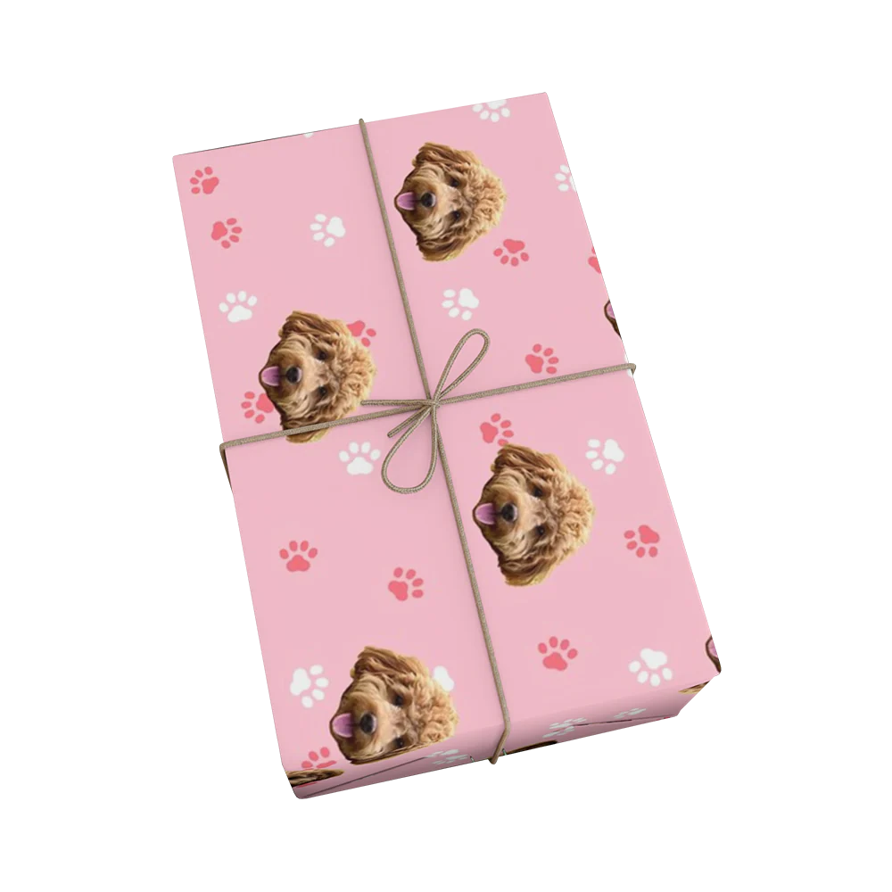 Custom Pet Face Wrapping Paper - Image 7