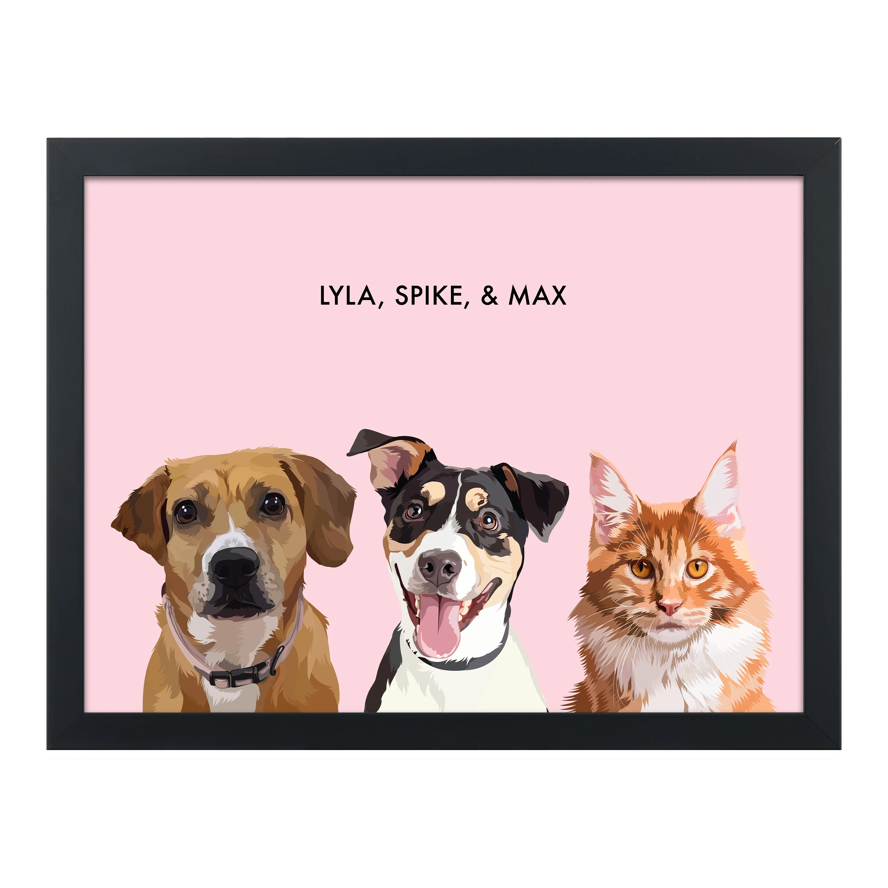 Custom Three Pet Portrait - Image 10