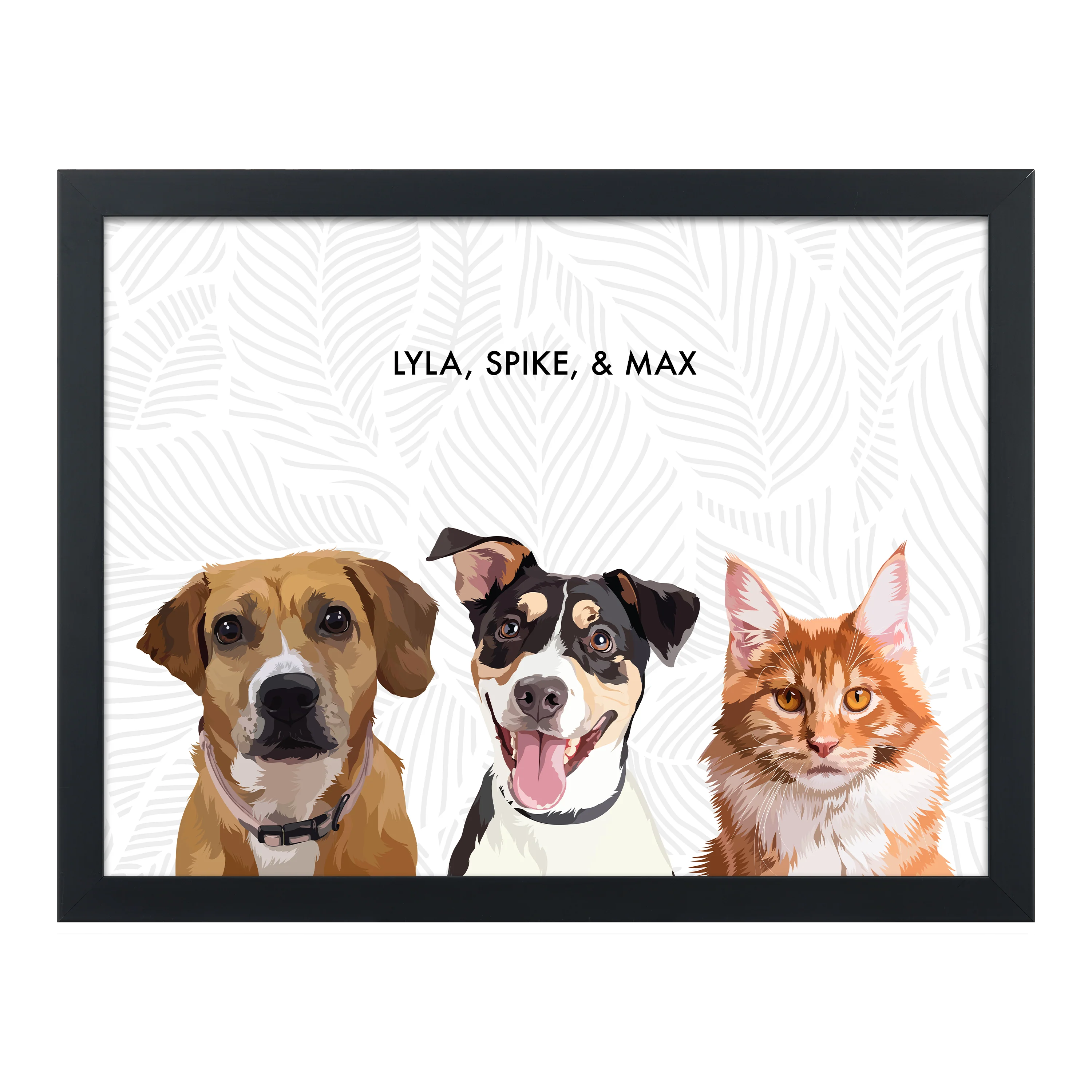 Custom Three Pet Portrait - Image 15